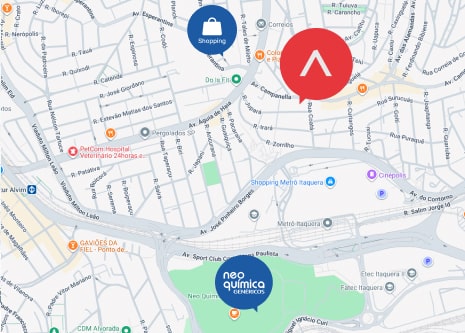 Mapa para chegar ao motel